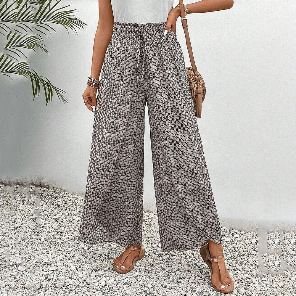 Women's Casual Pants – Elastic Waist Drawstring Comfort Fit