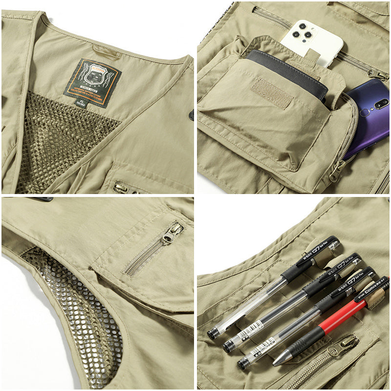 Lightweight Women's Vest – Casual Summer Vest with Pockets