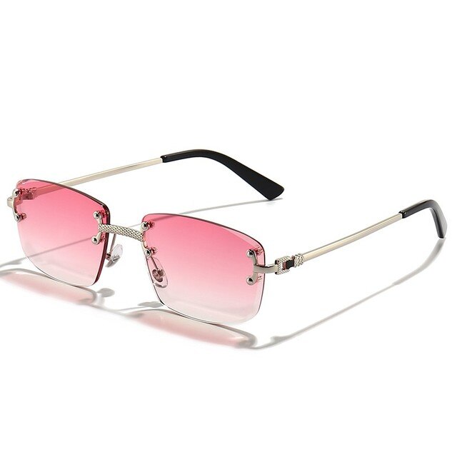 Sunglasses Unisex – Colored Lenses Gold Frame UV400 Protection