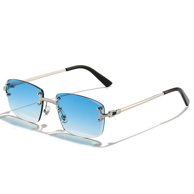 Sunglasses Unisex – Colored Lenses Gold Frame UV400 Protection