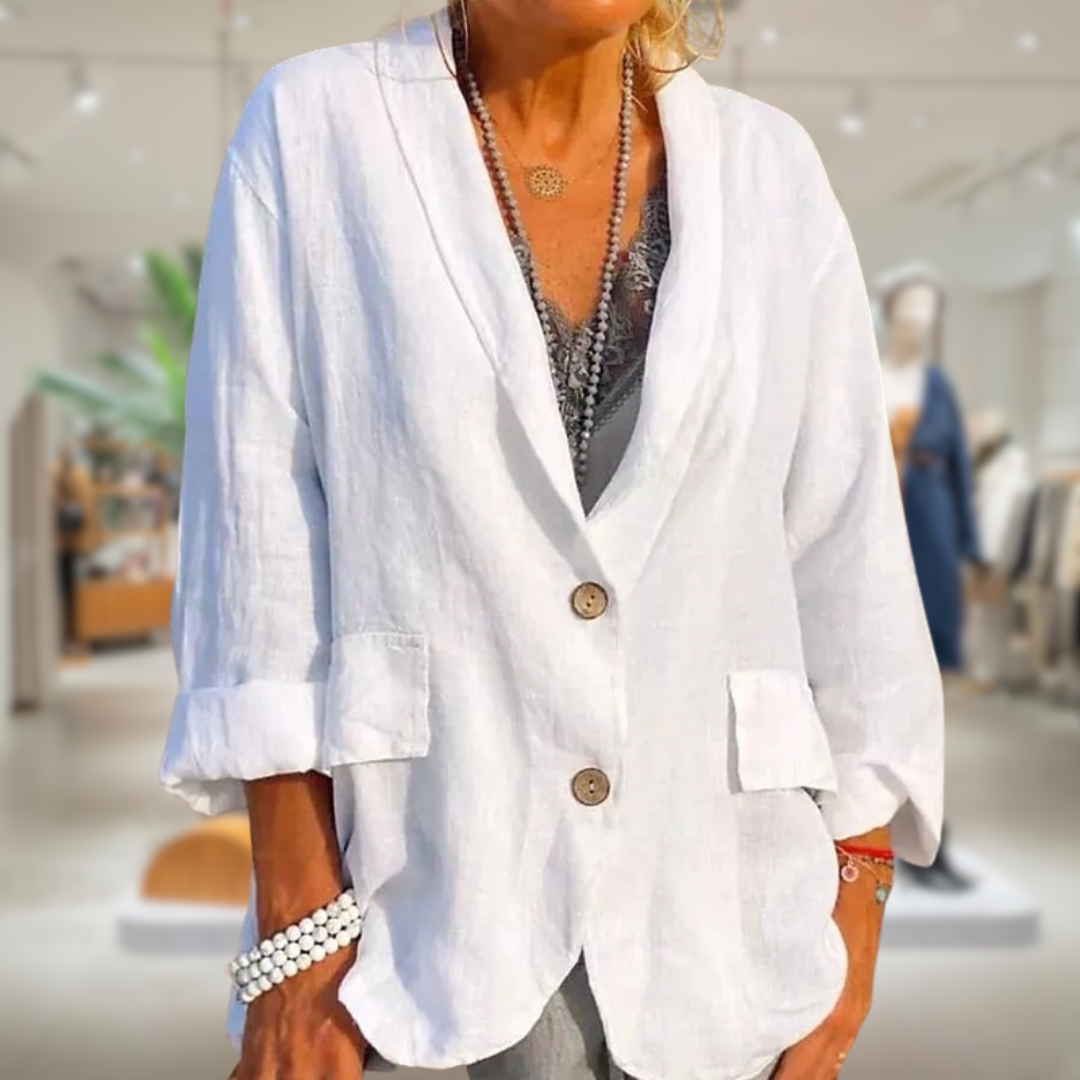Linen Blazer Women – Lightweight Elegant Summer Jacket