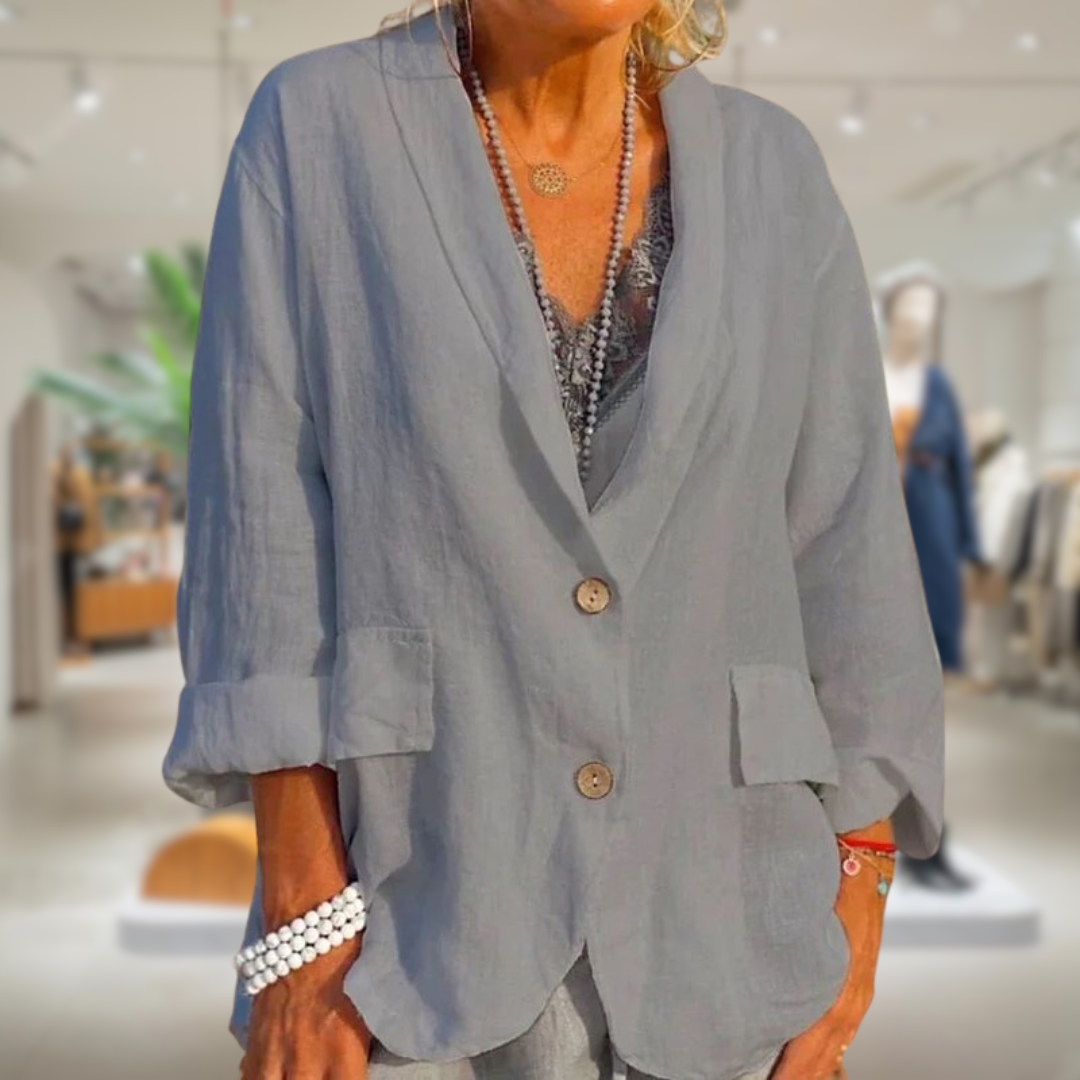 Linen Blazer Women – Lightweight Elegant Summer Jacket