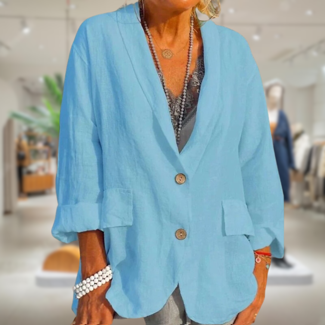 Linen Blazer Women – Lightweight Elegant Summer Jacket