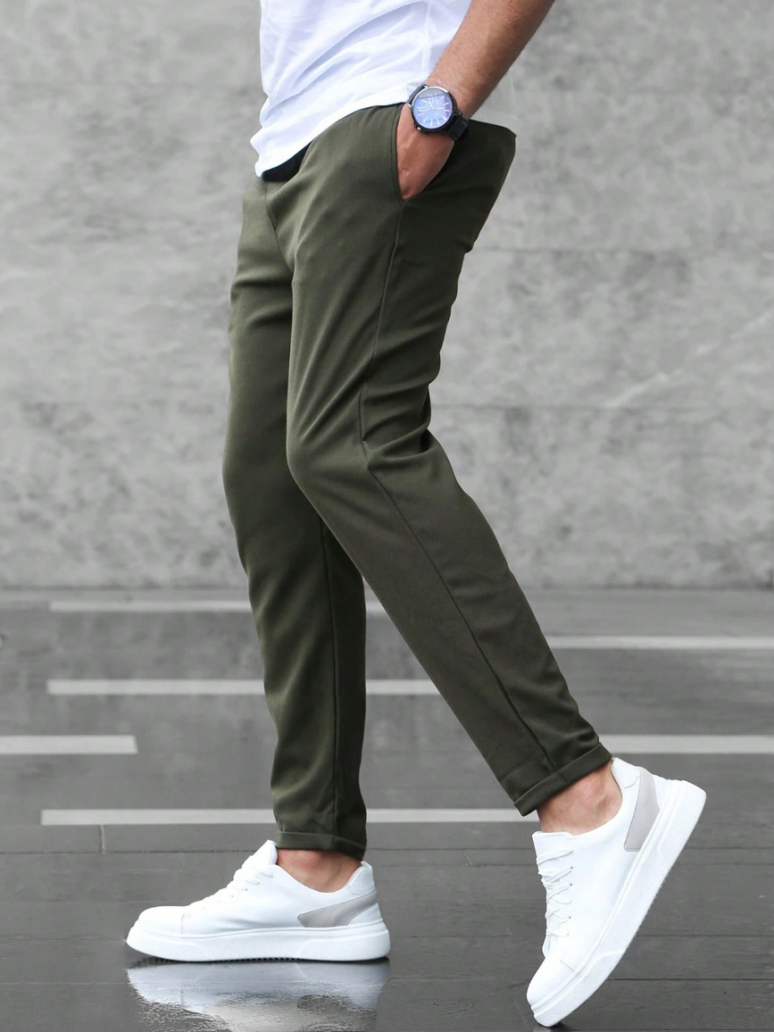 Men's Stretch Trousers – Comfortable Elegant Pants for Casual Formal Wear