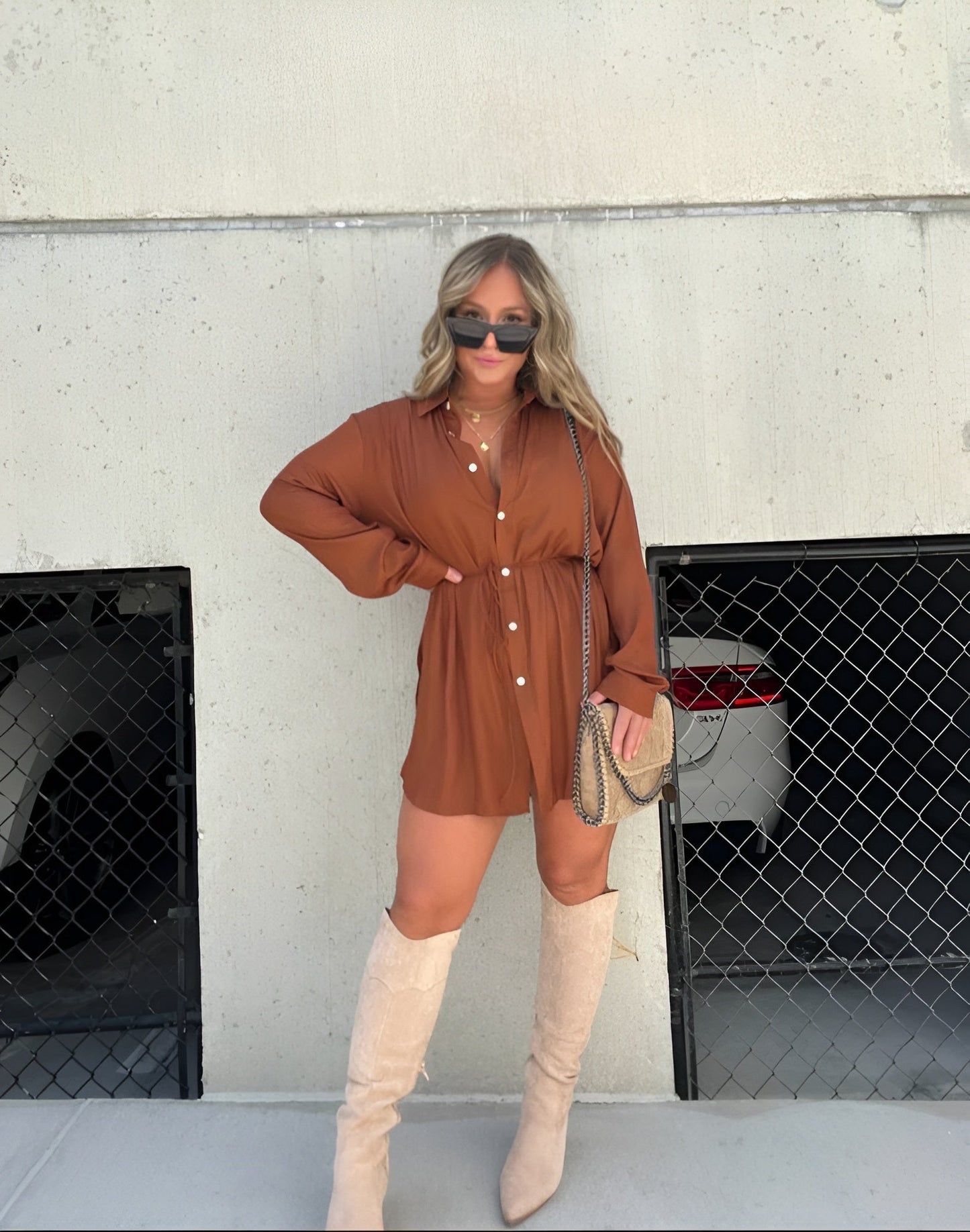 Trendy Satin Romper Dress – Short Sleeve Casual Outfit for Women