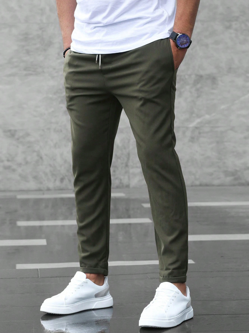 Men's Stretch Trousers – Comfortable Elegant Pants for Casual Formal Wear