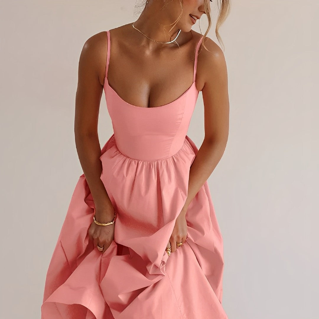 Puff Dress – Elegant Spaghetti Strap Dress with Puff Sleeves for Parties"
Optimized Title: "Elegant Puff Dress – Spaghetti Strap Party Dress with Puff Sleeves