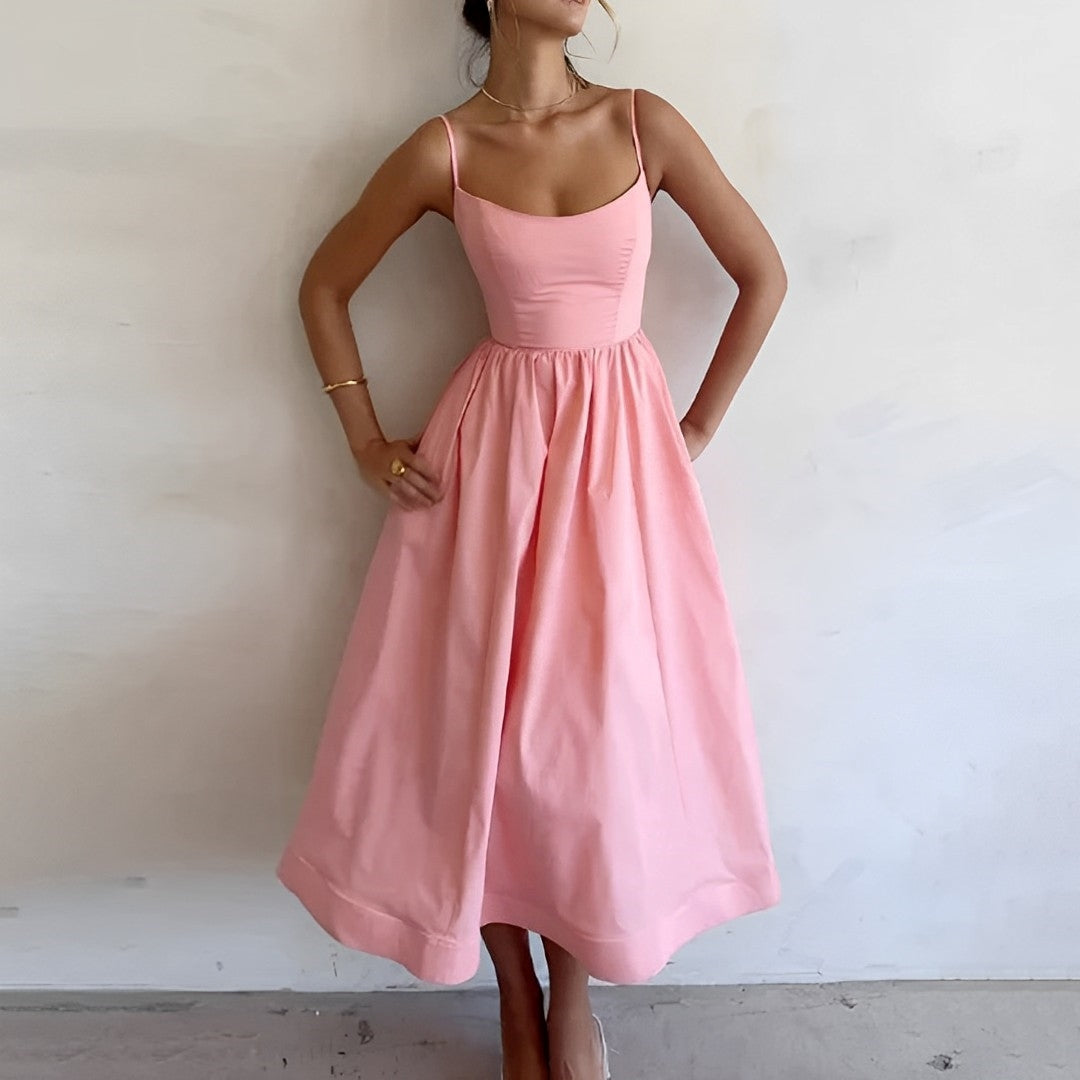 Puff Dress – Elegant Spaghetti Strap Dress with Puff Sleeves for Parties"
Optimized Title: "Elegant Puff Dress – Spaghetti Strap Party Dress with Puff Sleeves