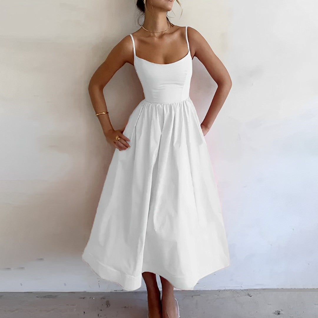 Puff Dress – Elegant Spaghetti Strap Dress with Puff Sleeves for Parties"
Optimized Title: "Elegant Puff Dress – Spaghetti Strap Party Dress with Puff Sleeves