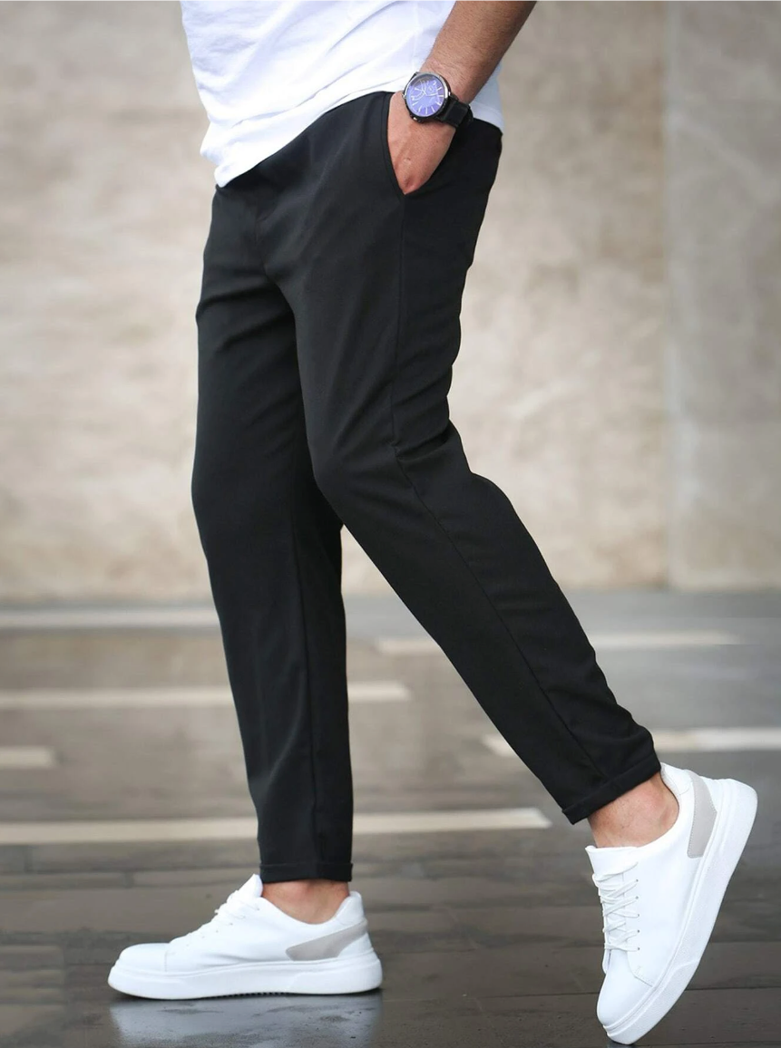 Men's Stretch Trousers – Comfortable Elegant Pants for Casual Formal Wear