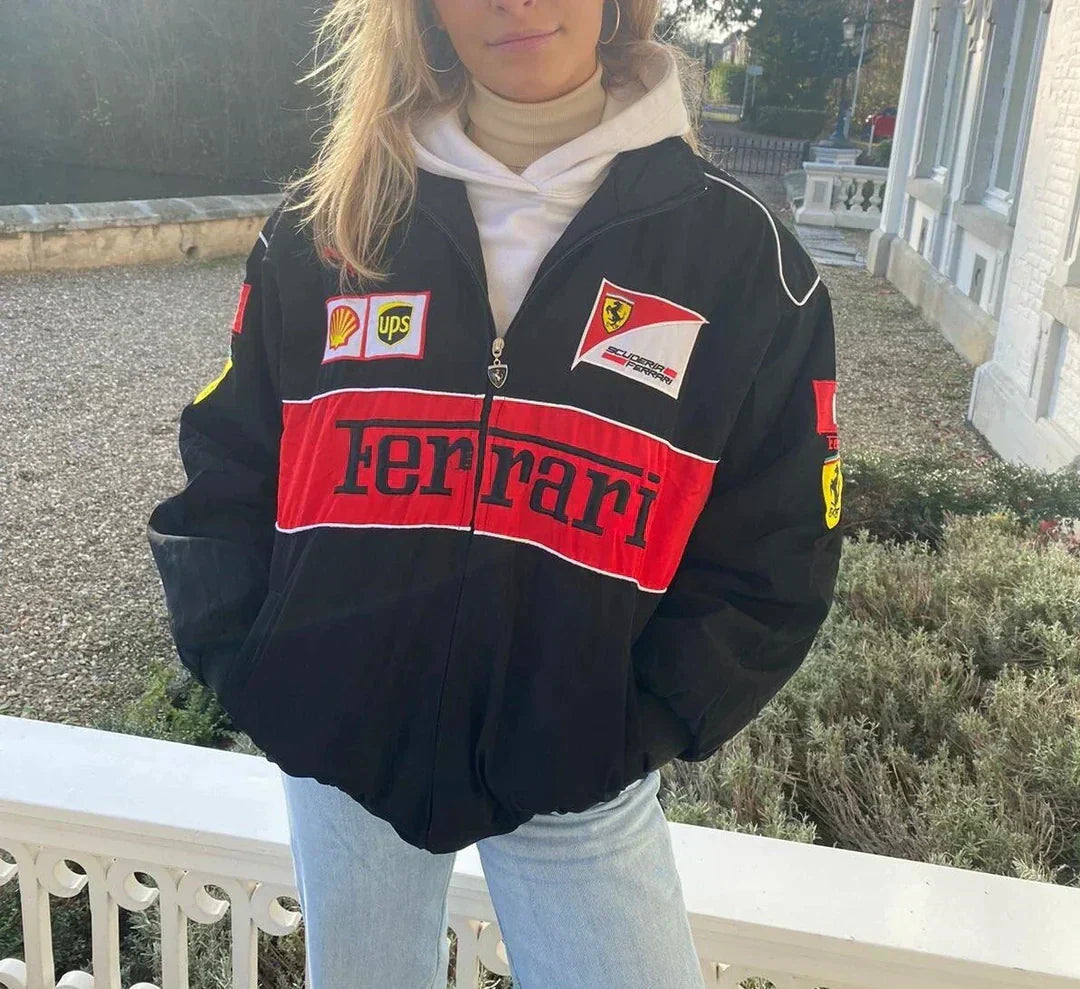 Racer Jacket Unisex – Vintage Sporty Style in Eco-Friendly Fabric