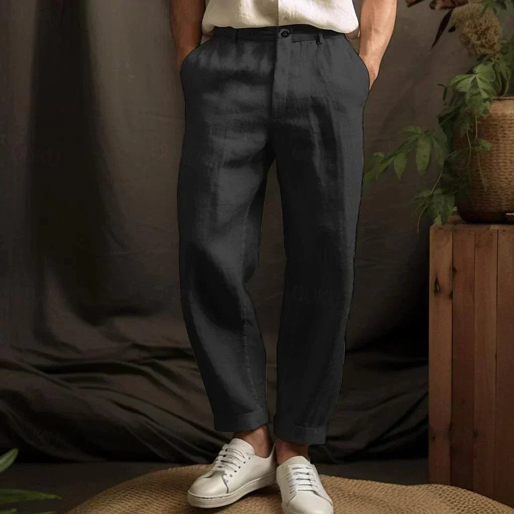 Men's Linen Pants – Breathable Relaxed Fit for Summer