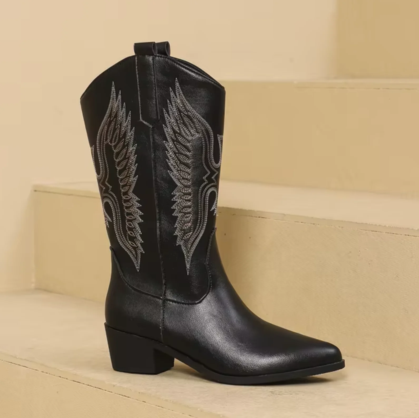 Ankle Boots Women – Western Leather Design with Comfortable Fit