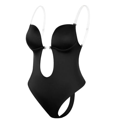 Body Shaper Women – Deep V Backless Slimming Bodysuit for Curves