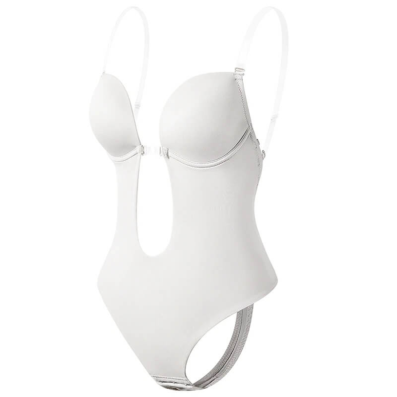 Body Shaper Women – Deep V Backless Slimming Bodysuit for Curves