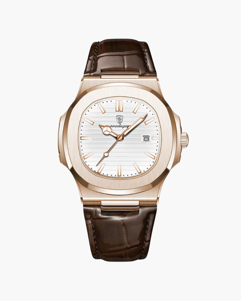 Men's Leather Watch – Genuine Durable Stylish Design