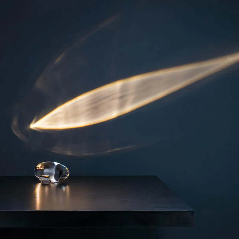 Nightstand Lamp with Star Projector Crystal Design for Bedroom Decor
