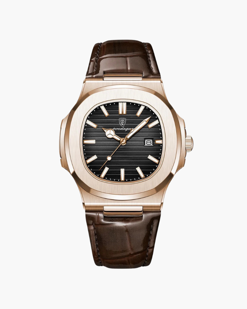 Men's Leather Watch – Genuine Durable Stylish Design