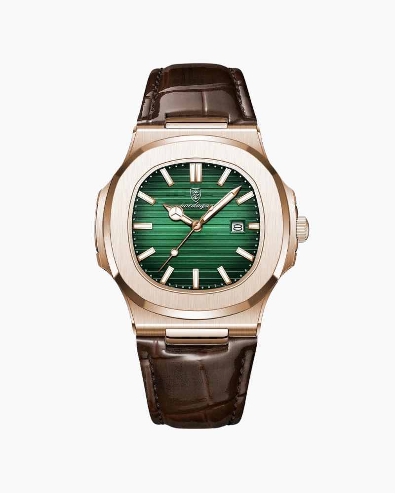 Men's Leather Watch – Genuine Durable Stylish Design
