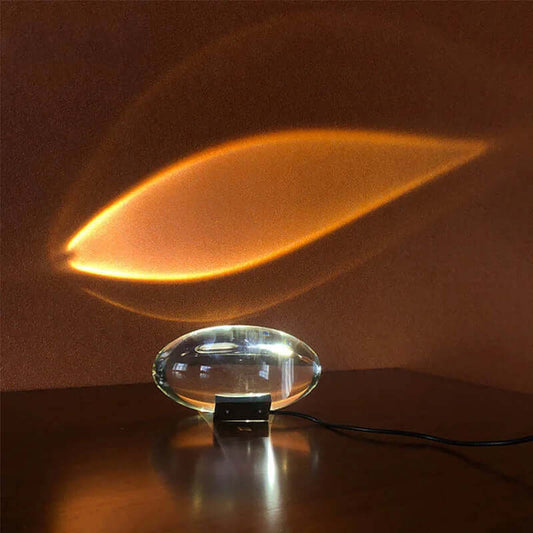 Nightstand Lamp with Star Projector Crystal Design for Bedroom Decor