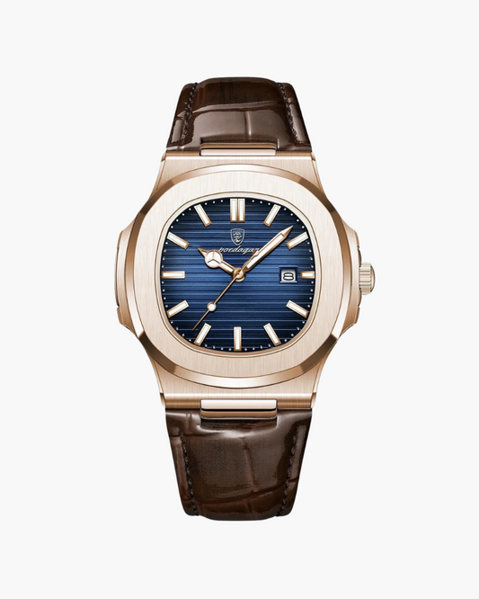 Men's Leather Watch – Genuine Durable Stylish Design