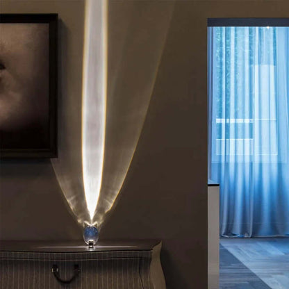 Nightstand Lamp with Star Projector Crystal Design for Bedroom Decor