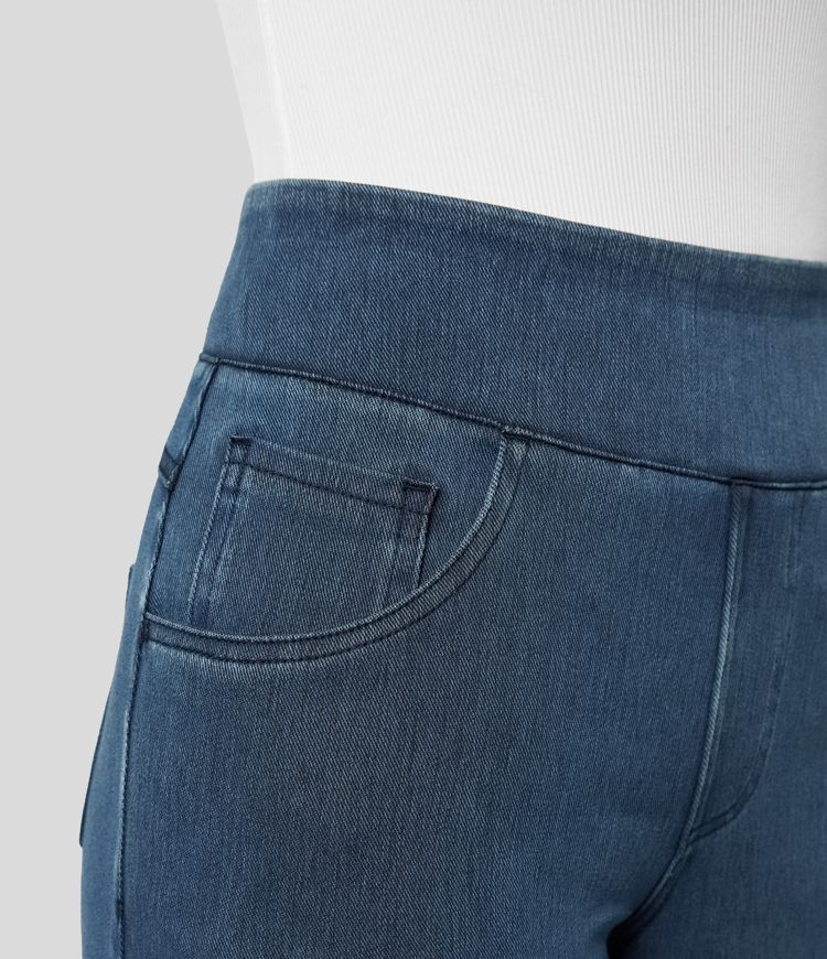 High Waist Stretch Pants Women – Comfy Casual Trousers with Elastic Fit