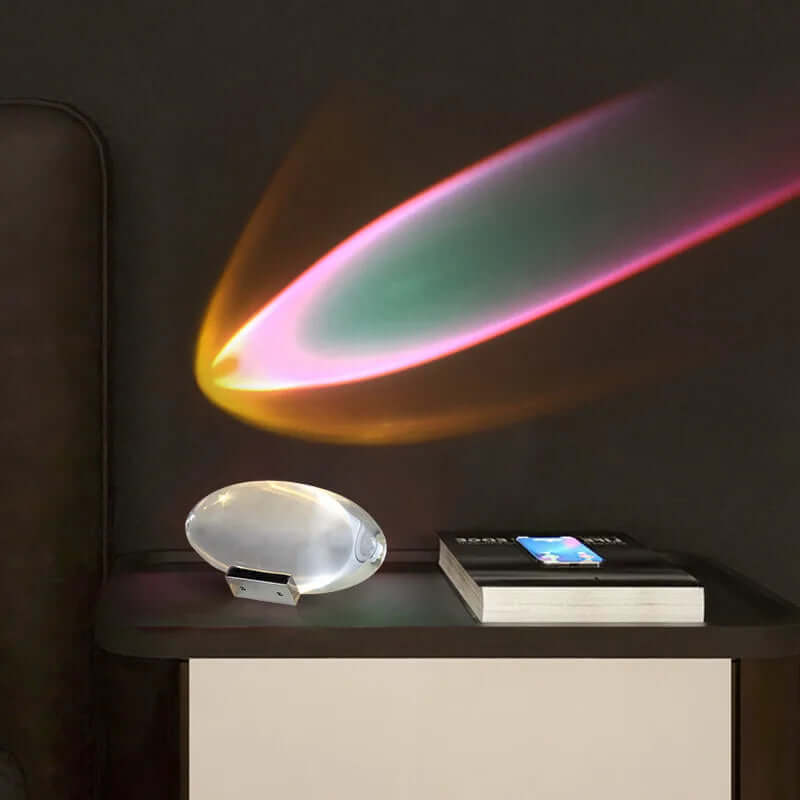 Nightstand Lamp with Star Projector Crystal Design for Bedroom Decor