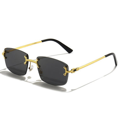 Sunglasses Unisex – Colored Lenses Gold Frame UV400 Protection