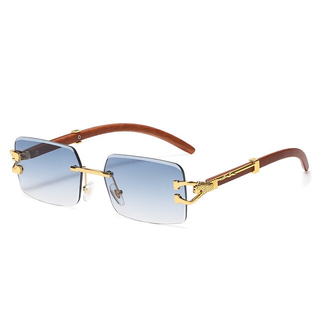 Sunglasses Unisex – Colored Lenses Gold Frame UV400 Protection