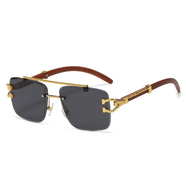 Sunglasses Unisex – Colored Lenses Gold Frame UV400 Protection