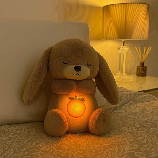 Plush Companion Soothing Sounds Night Light for Stress Relief