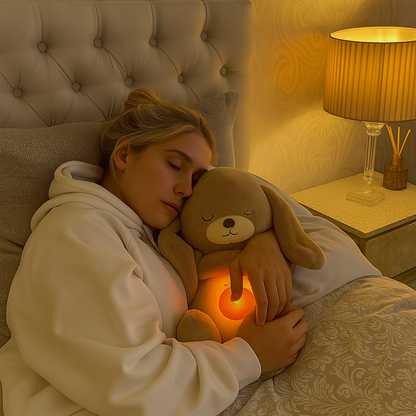 Plush Companion Soothing Sounds Night Light for Stress Relief
