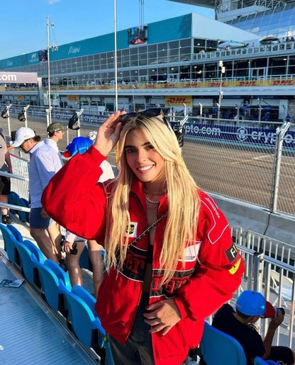 Racer Jacket Unisex – Vintage Sporty Style in Eco-Friendly Fabric