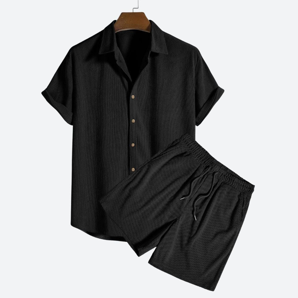 Men's Corduroy Shirt Set – Casual Summer Outfits Stylish and Comfortable