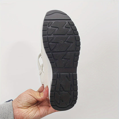 Platform Sandals Women – Stylish Velcro Straps and Padded Sole for Comfort