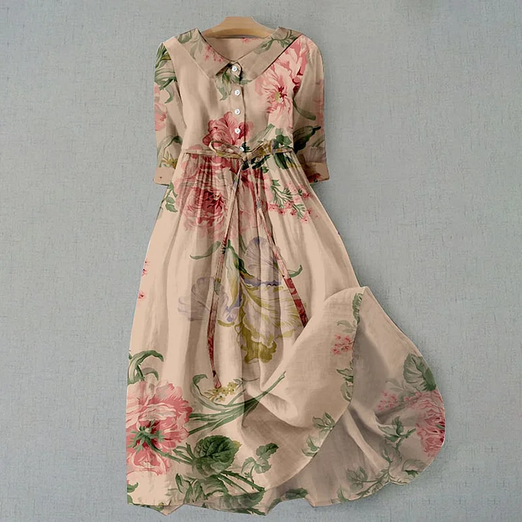 Floral Lace Dress – Elegant Vintage Style for Special Occasions