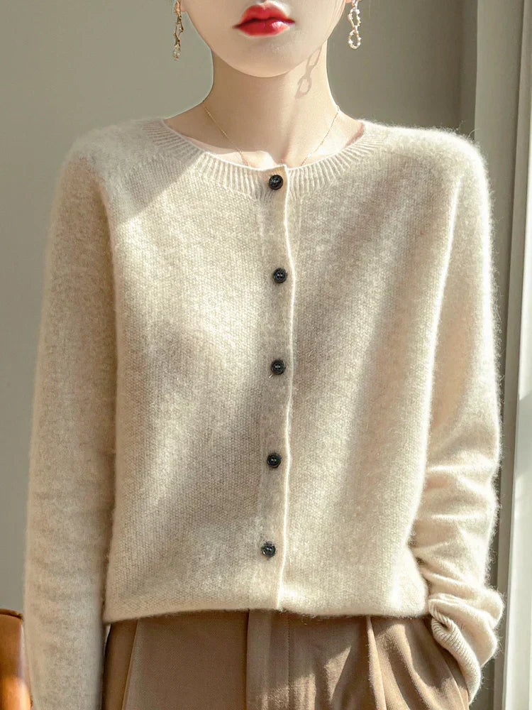 Cardigan donna – Cardigan con bottoni eleganti e morbido per ogni occasione