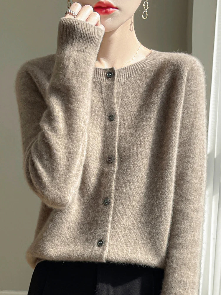 Cardigan donna – Cardigan con bottoni eleganti e morbido per ogni occasione