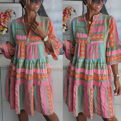 Bohemian Dress Women – Flowing Comfortable Chic Summer Dress