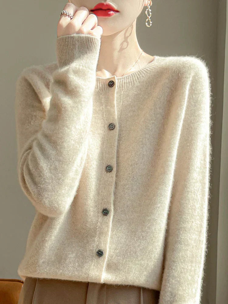 Cardigan donna – Cardigan con bottoni eleganti e morbido per ogni occasione