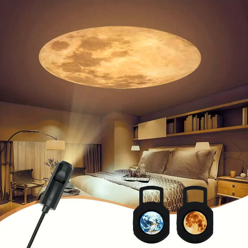 Projection Lamp Earth and Moon