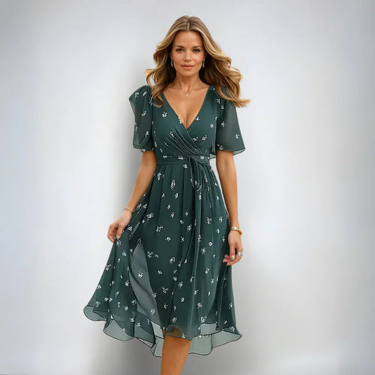V-Neck Dress Women – Elegant Casual & Festive Dress