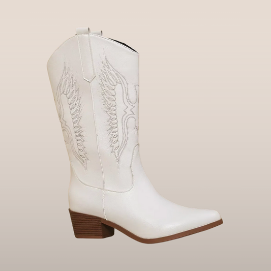 Ankle Boots Women – Western Leather Design with Comfortable Fit