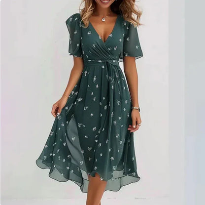 V-Neck Dress Women – Elegant Casual & Festive Dress