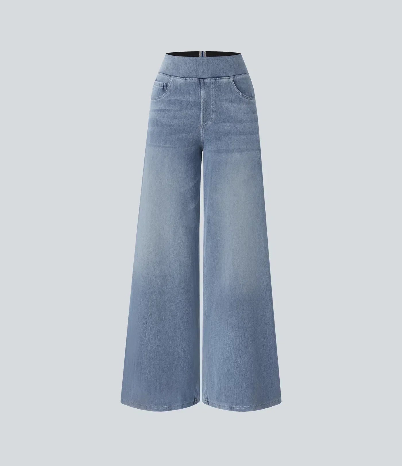 High Waist Stretch Pants Women – Comfy Casual Trousers with Elastic Fit