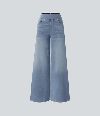 High Waist Stretch Pants Women – Comfy Casual Trousers with Elastic Fit