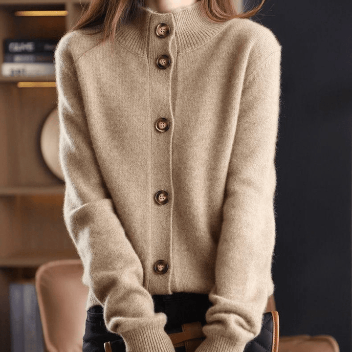 Cardigan donna – Cardigan con bottoni elegante e morbido