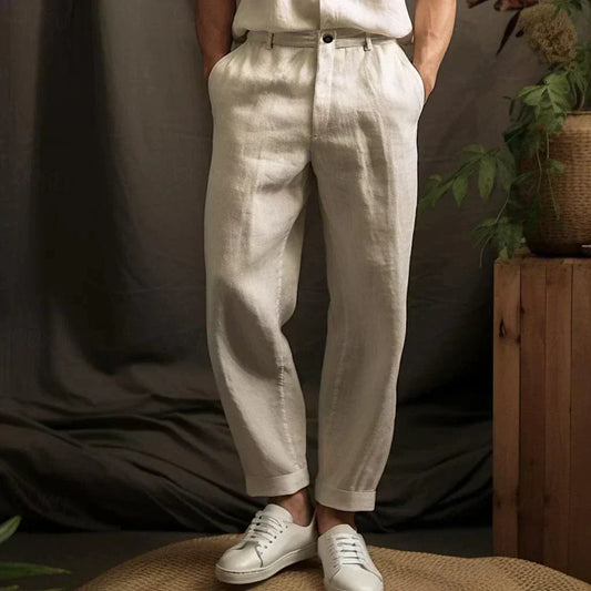Men's Linen Pants – Breathable Relaxed Fit for Summer